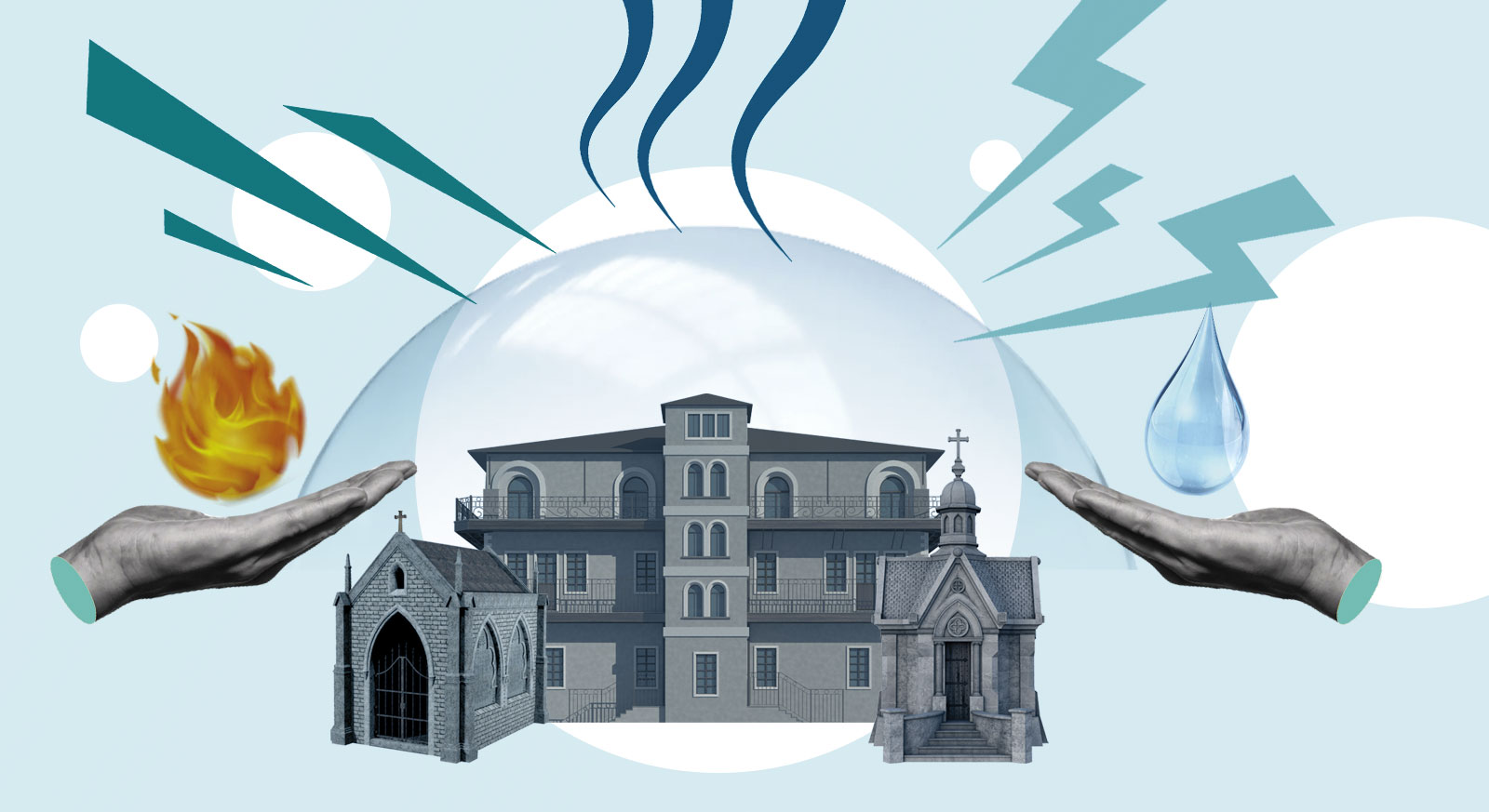 asegurar ermitas, conventos, iglesias y parroquias